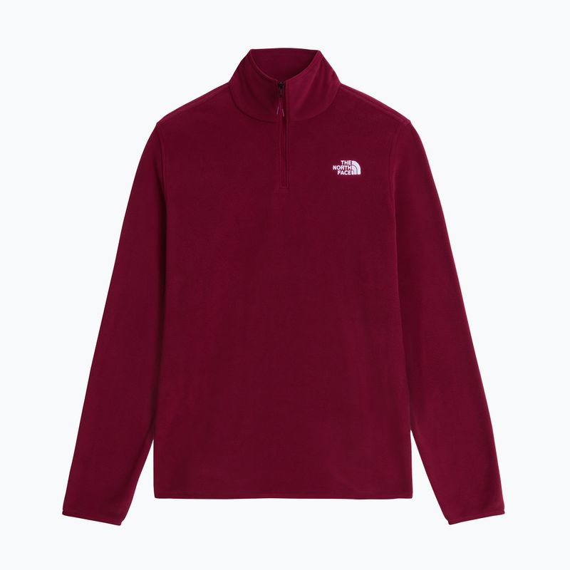 Women's fleece sweatshirt The North Face Glacier Fleece 1/4 Zip burgundy crush 4