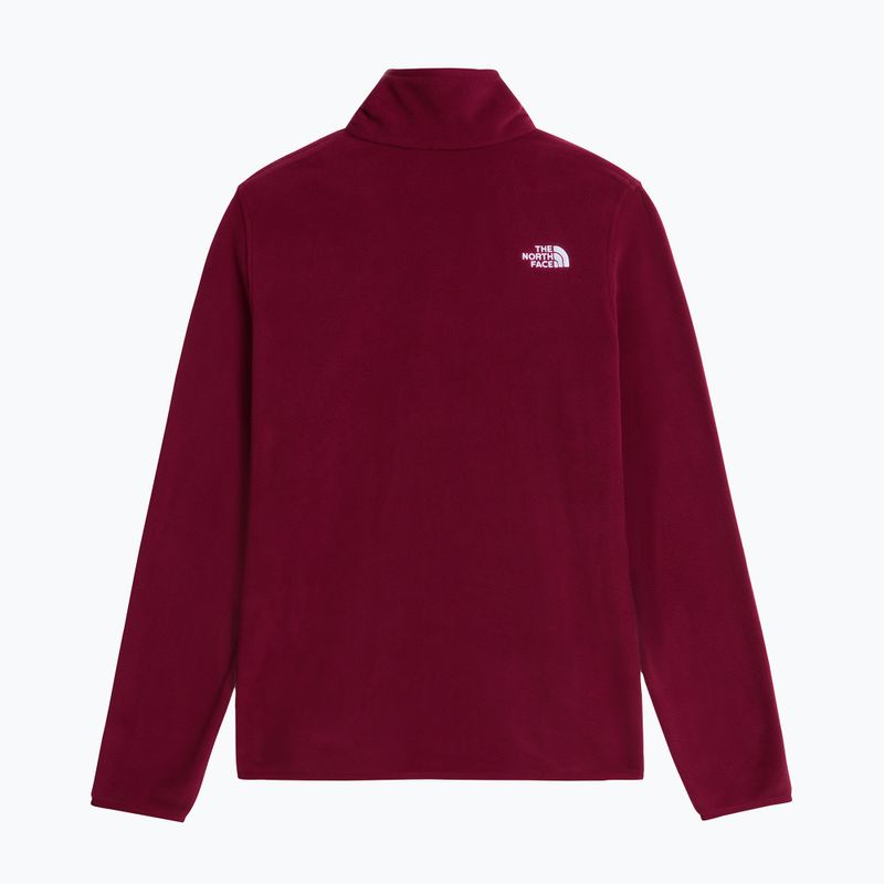 Women's fleece sweatshirt The North Face Glacier Fleece 1/4 Zip burgundy crush 5