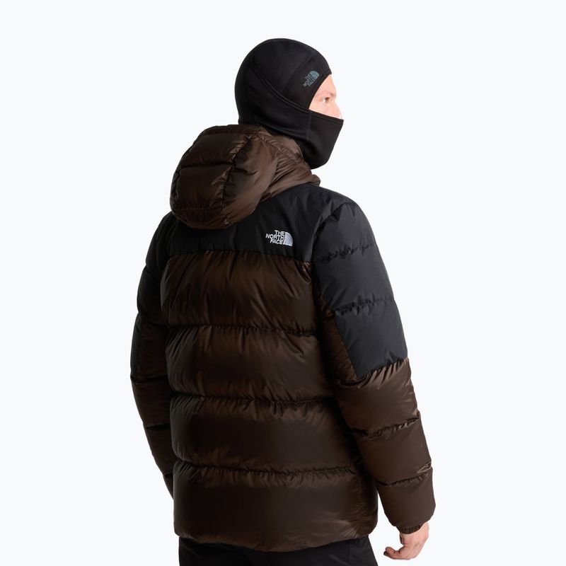 Men's down jacket The North Face Diablo Down 2.0 Hoodie dark chestnut b 3