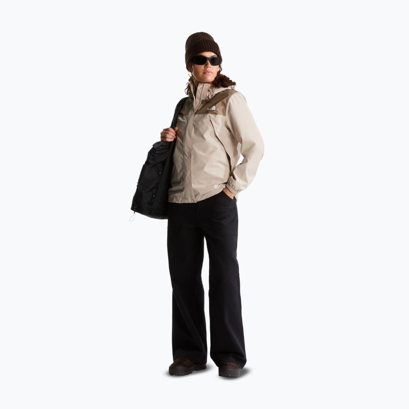 Women's rain jacket The North Face Antora Rain timeless taupe/garnet 2