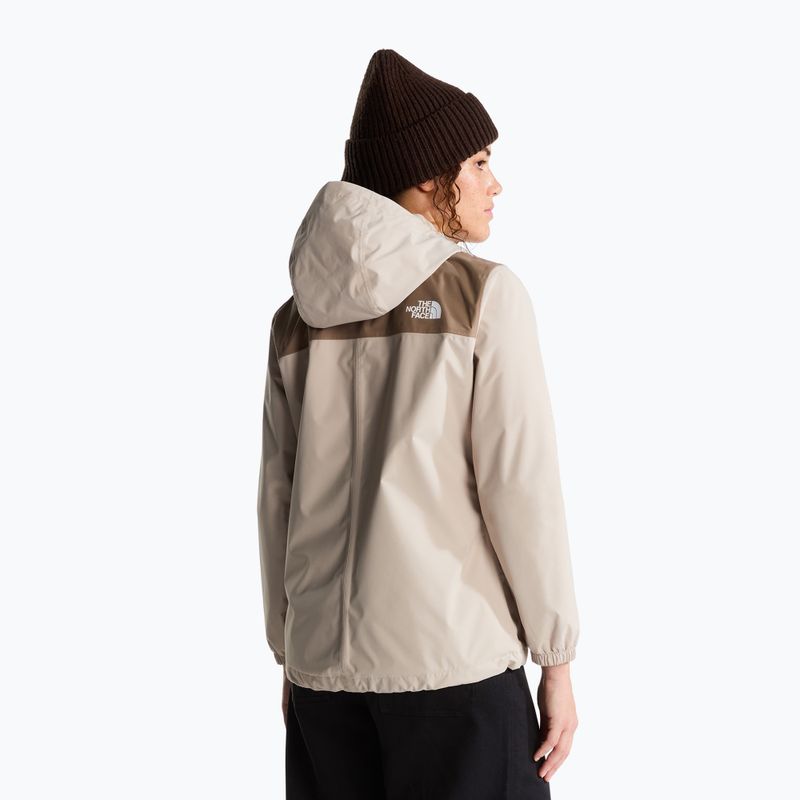 Women's rain jacket The North Face Antora Rain timeless taupe/garnet 3