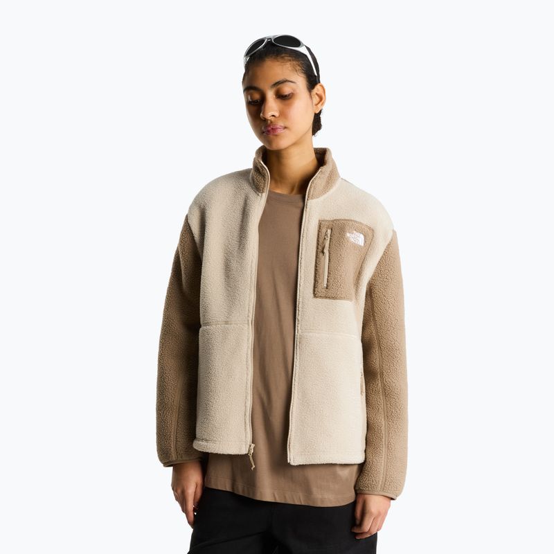 Women's fleece sweatshirt The North Face Yumiori Full Zip timeless taupe