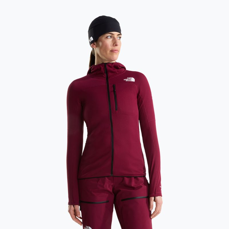 Women's trekking sweatshirt The North Face Summit Futurefleece Full Zip Hoodie burgundy crush