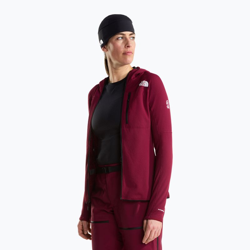 Women's trekking sweatshirt The North Face Summit Futurefleece Full Zip Hoodie burgundy crush 4