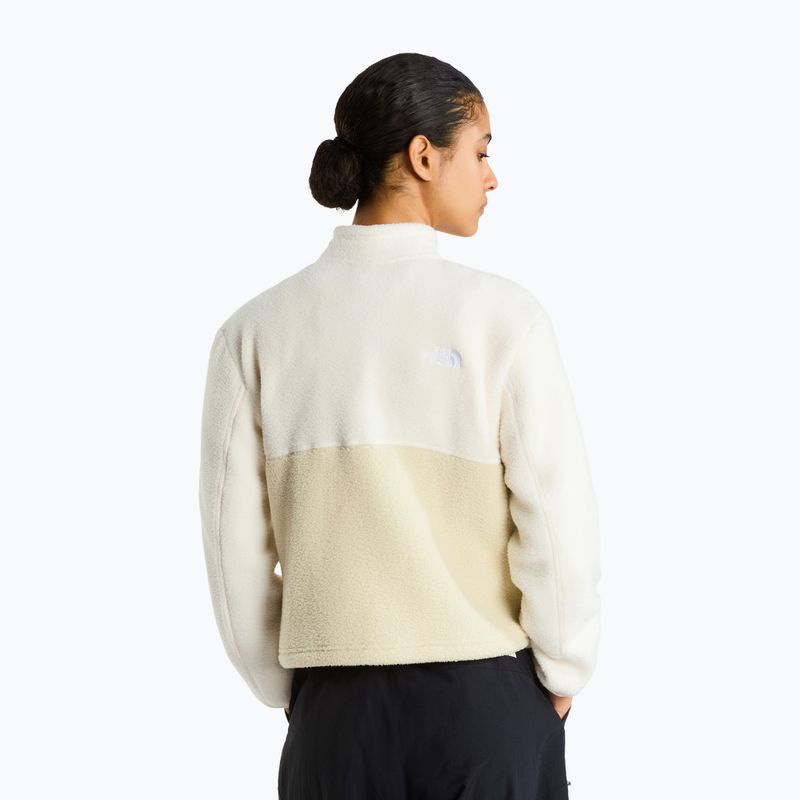 Women's fleece sweatshirt The North Face Yumiori 1/4 Zip desert stone/wh 3