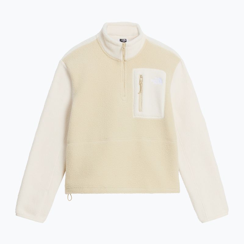 Women's fleece sweatshirt The North Face Yumiori 1/4 Zip desert stone/wh 4