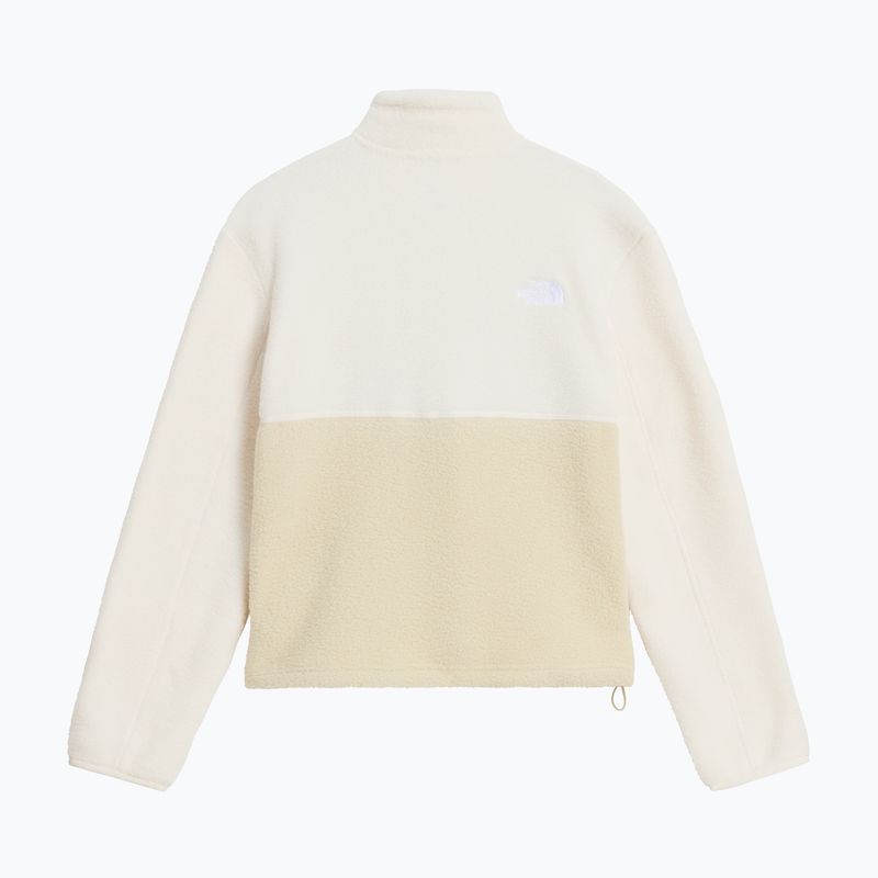 Women's fleece sweatshirt The North Face Yumiori 1/4 Zip desert stone/wh 5