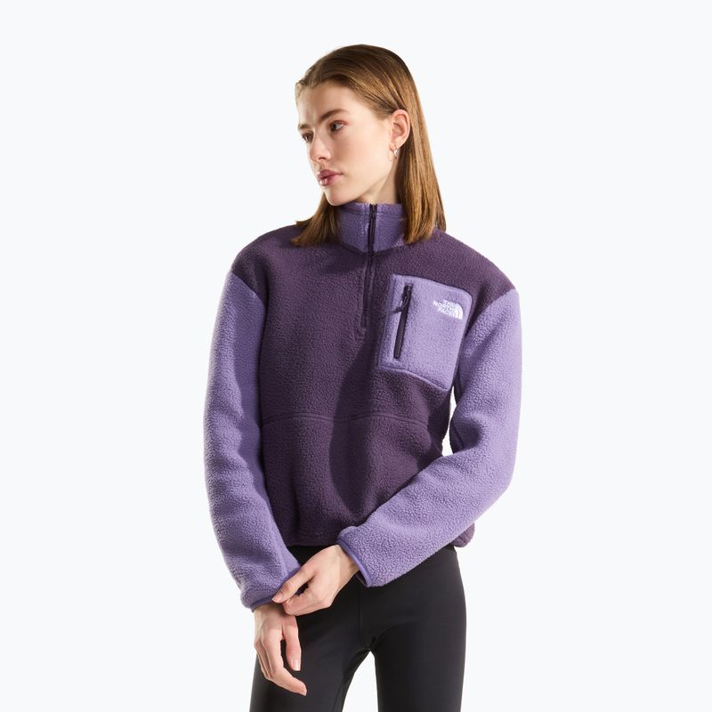Women's fleece sweatshirt The North Face Yumiori 1/4 Zip endless dusk/gr