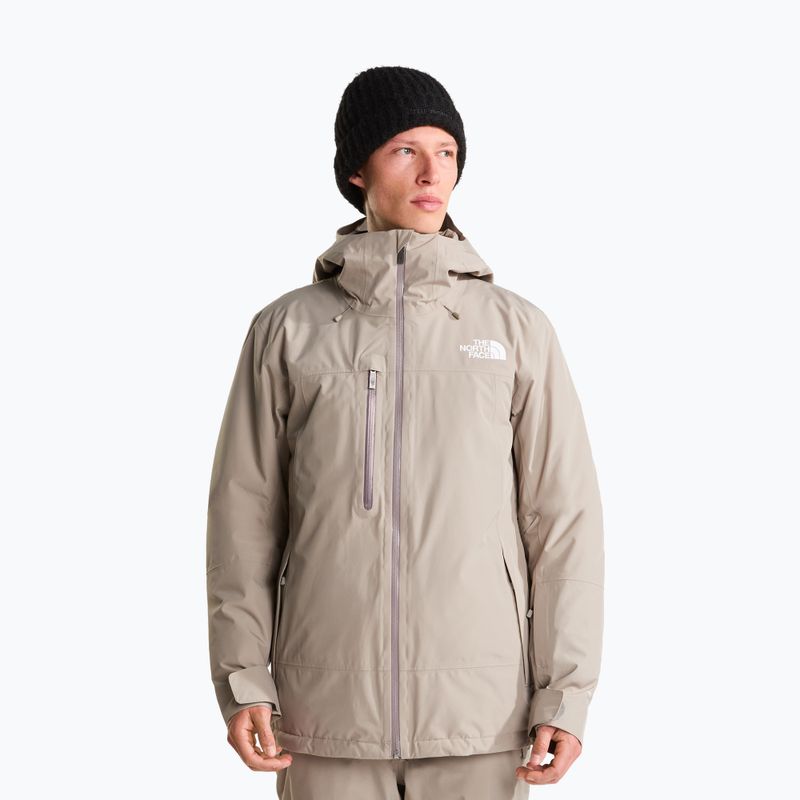 Men's ski jacket The North Face Descendit stone slab