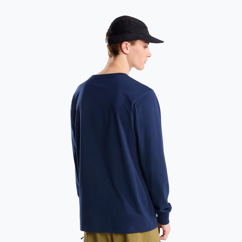 Men's long-sleeve trekking shirt The North Face Evolution Simple Dome Regular LS Tee summit navy 3