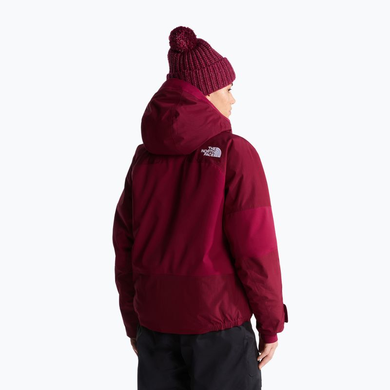 Women's ski jacket The North Face Powstar burgundy crush 3