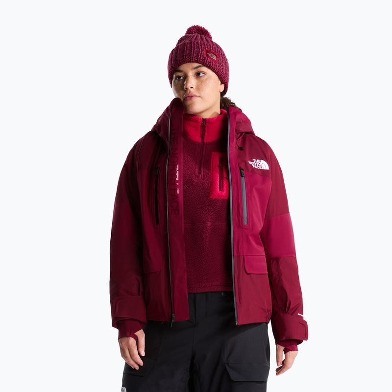 Women's ski jacket The North Face Powstar burgundy crush 4