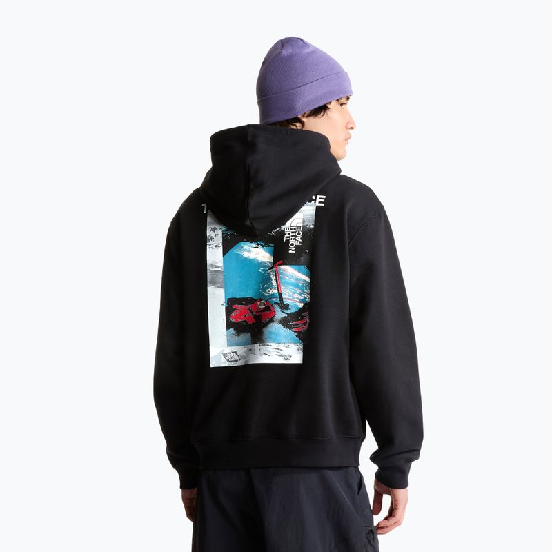 Men's sweatshirt The North Face Apex '75 Collage Relaxed Hoodie tnf black 3