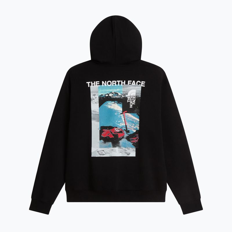 Men's sweatshirt The North Face Apex '75 Collage Relaxed Hoodie tnf black 5
