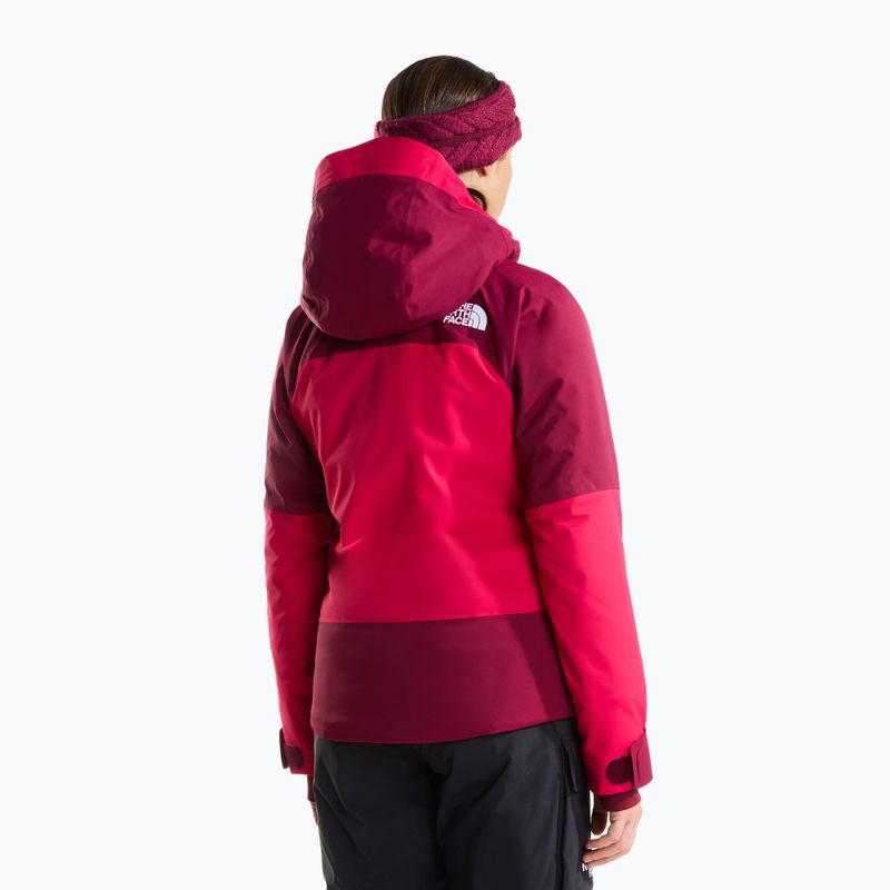 Women's ski jacket The North Face Lenado lali guran/burgundy cru 3