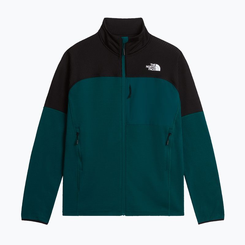 Men's trekking sweatshirt The North Face Polartec Powergrid Stormgap pacific teal/tnf black 5