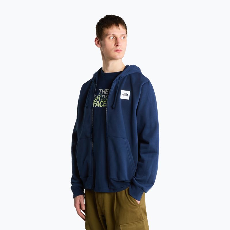 Men's sweatshirt The North Face Evo Box Half Dome Regular Full Zip Hoodie summit navy 4