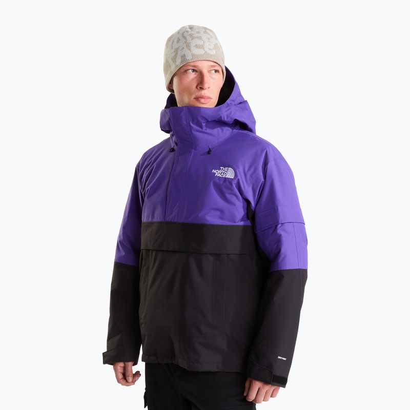 Men's ski jacket The North Face Everyday Anorak Peak Peak Purple/Tnf Black