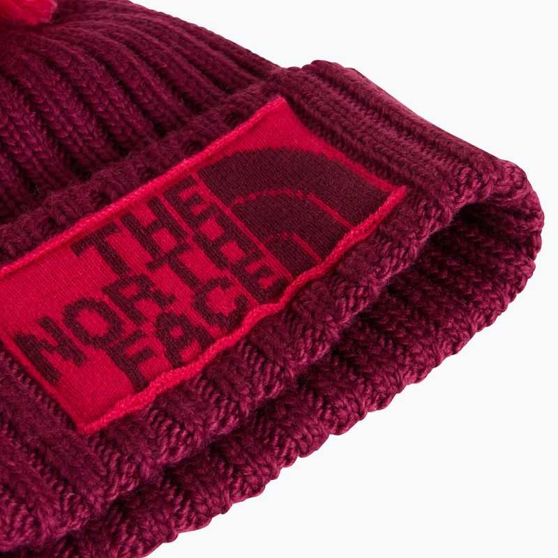 Winter hat The North Face Heritage Ski Tuke burgundy crush 2