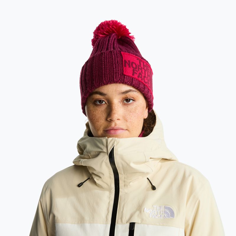Winter hat The North Face Heritage Ski Tuke burgundy crush 3
