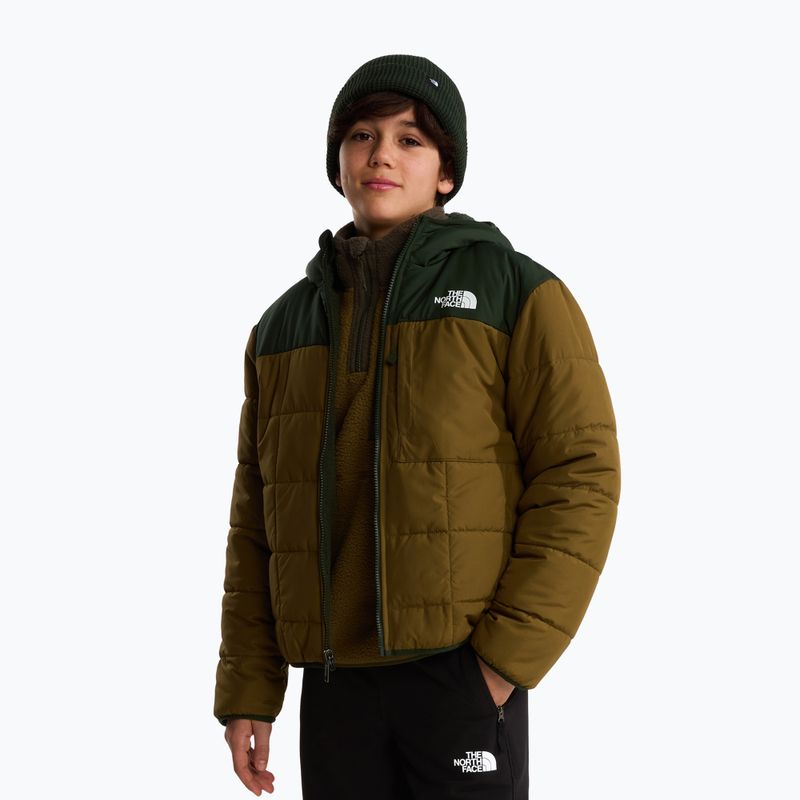 Children's insulated jacket The North Face Reversible Shasta FZ Hooded caraway seed/bo 4
