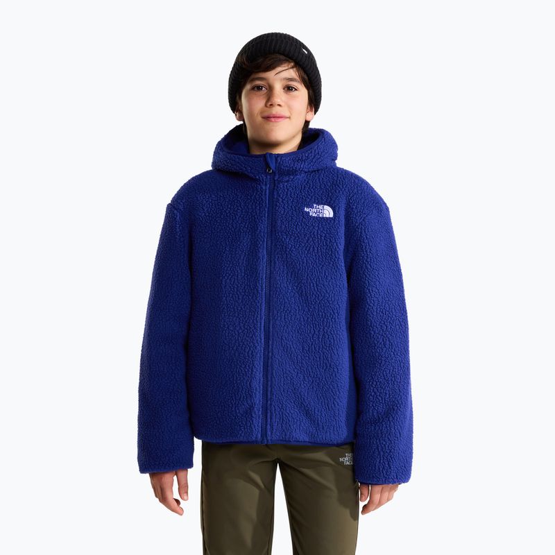 Children's insulated jacket The North Face Reversible Shasta FZ Hooded active blue/bol 5
