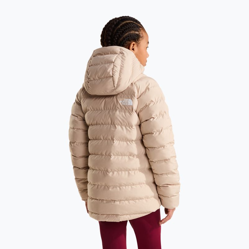 Children's insulated jacket The North Face Reversible Perrito Hooded timeless taupe 3