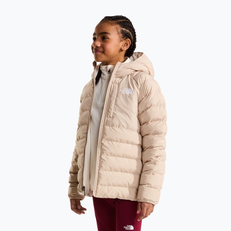 Children's insulated jacket The North Face Reversible Perrito Hooded timeless taupe 4