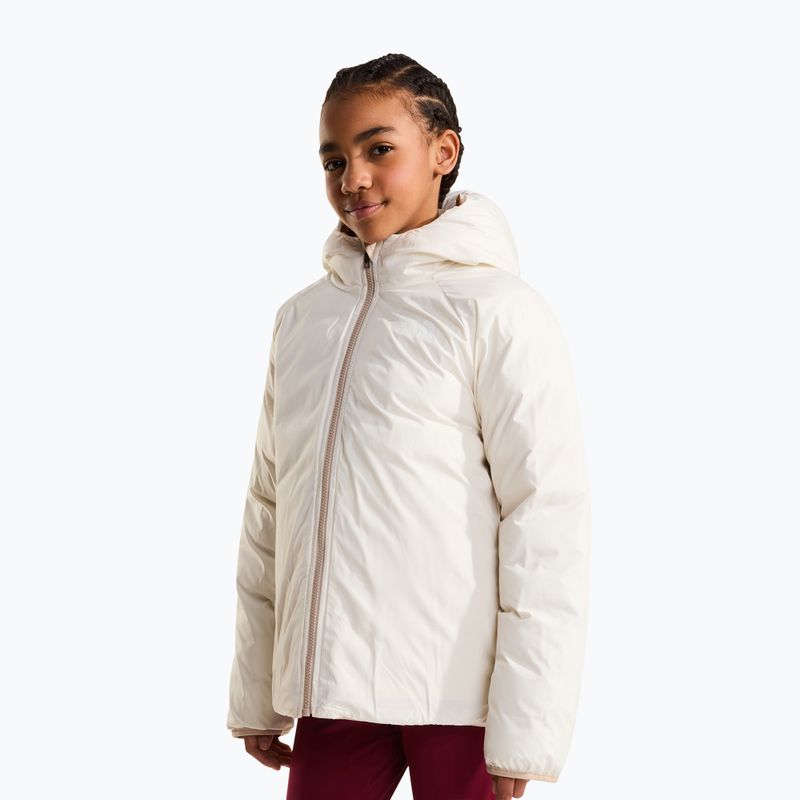 Children's insulated jacket The North Face Reversible Perrito Hooded timeless taupe 5