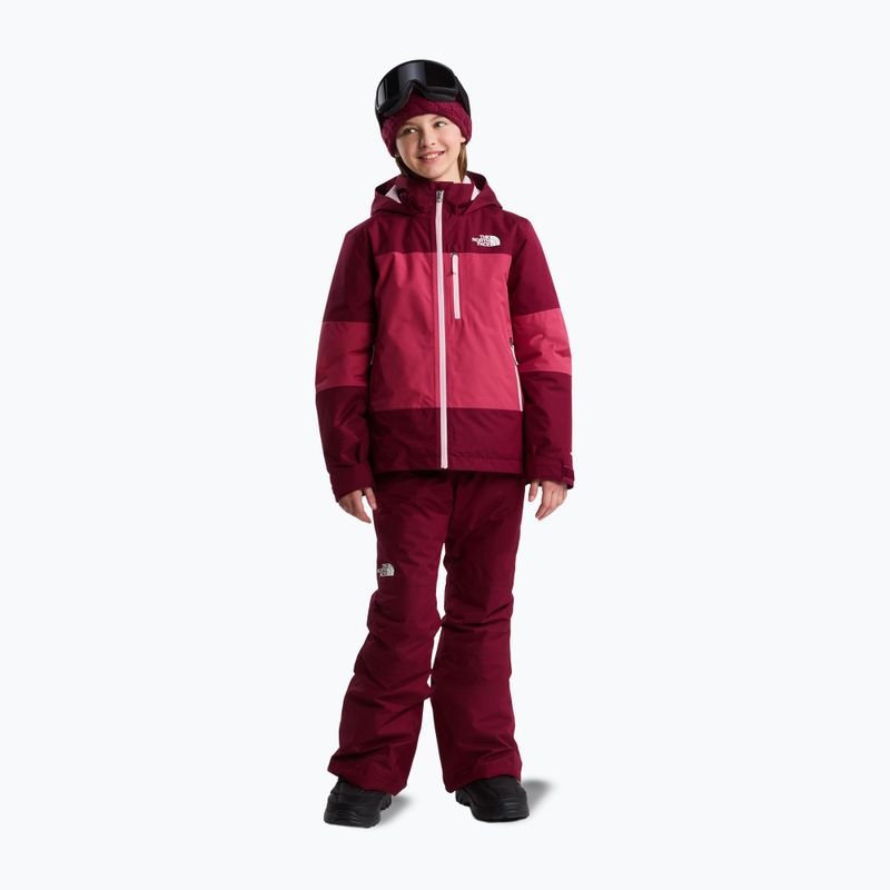 Children's ski trousers The North Face Freedom Insulated burgundy crush 2