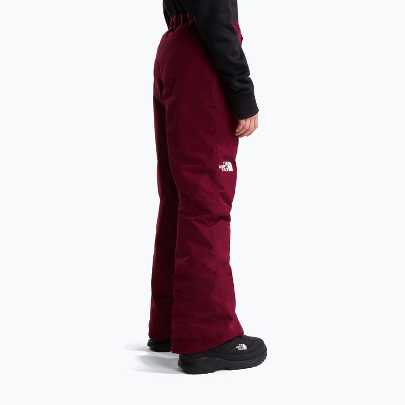 Children's ski trousers The North Face Freedom Insulated burgundy crush 3