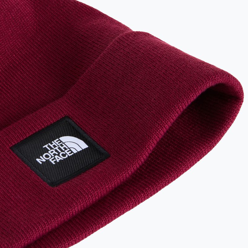Winter hat The North Face Dock Worker Recycled Beanie burgundy crush 2