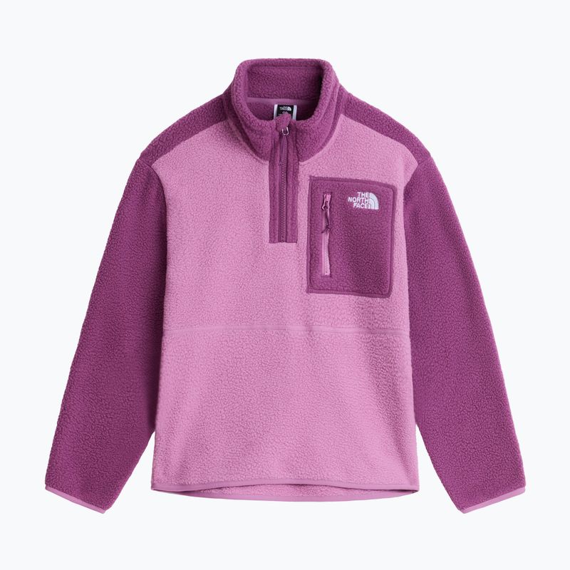 Children's fleece sweatshirt The North Face Yumiori 1/4 Zip hushed lavender