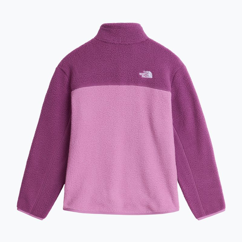 Children's fleece sweatshirt The North Face Yumiori 1/4 Zip hushed lavender 2
