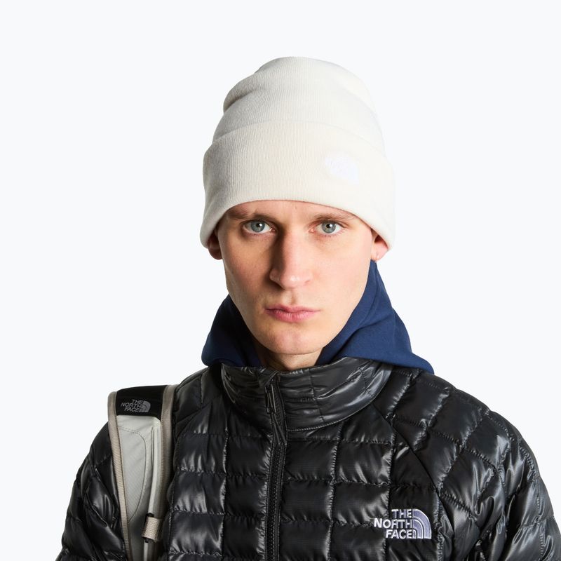 Winter hat The North Face Norm Beanie white dune 3