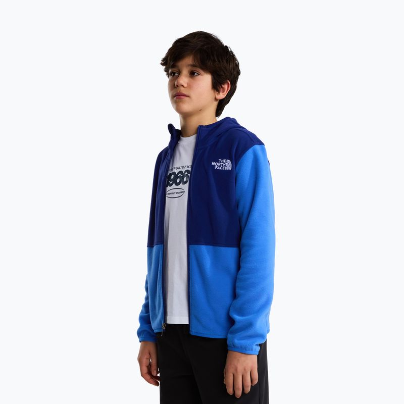 Children's fleece sweatshirt The North Face Teen Glacier Full Zip Hoodie bold blue/activ blue 3