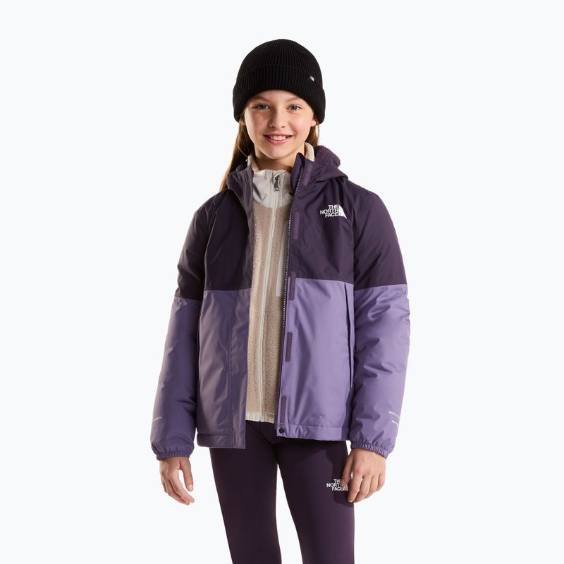 Children's rain jacket The North Face Warm Antora Rain endless dusk/grounded plum 4