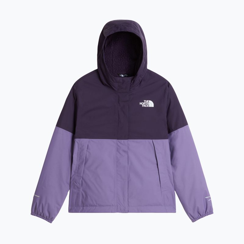Children's rain jacket The North Face Warm Antora Rain endless dusk/grounded plum 5