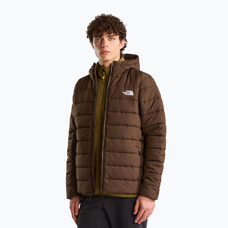Men's insulated jacket The North Face Aconcalgia Hooded dark chestnut