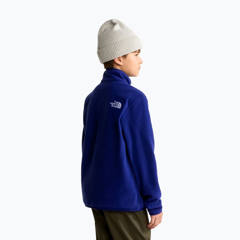 Children's fleece sweatshirt The North Face Teen Glacier 1/4 Zip bold blue 3