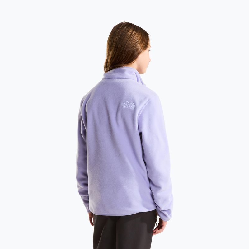 Children's fleece sweatshirt The North Face Teen Glacier 1/4 Zip pale plum 3
