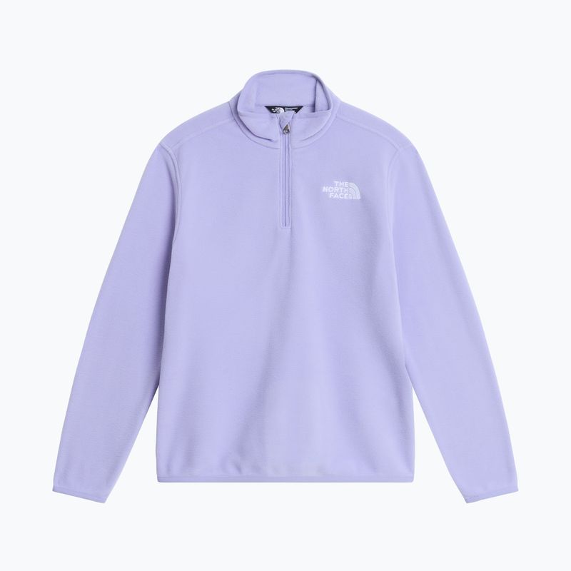 Children's fleece sweatshirt The North Face Teen Glacier 1/4 Zip pale plum 4