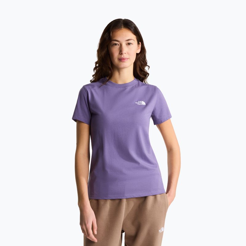 Women's T-shirt The North Face Evolution Simple Dome Slim SS grounded plum