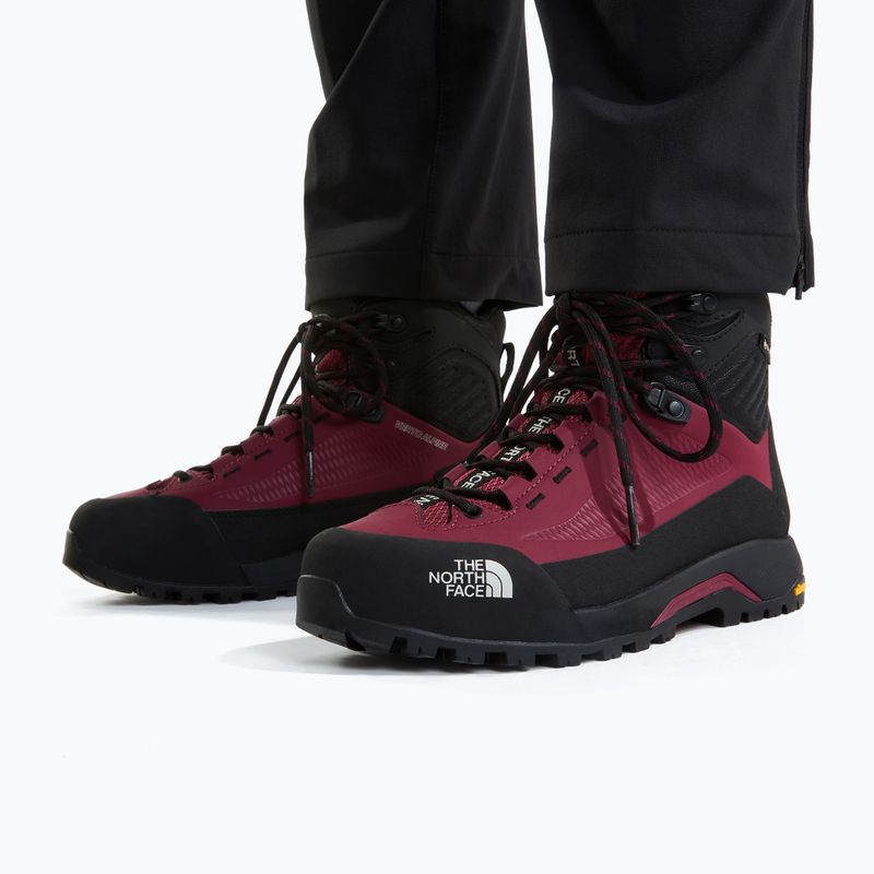Women's approach shoes The North Face Verto Alpine Mid GTX burgundy crush/tnf black 5