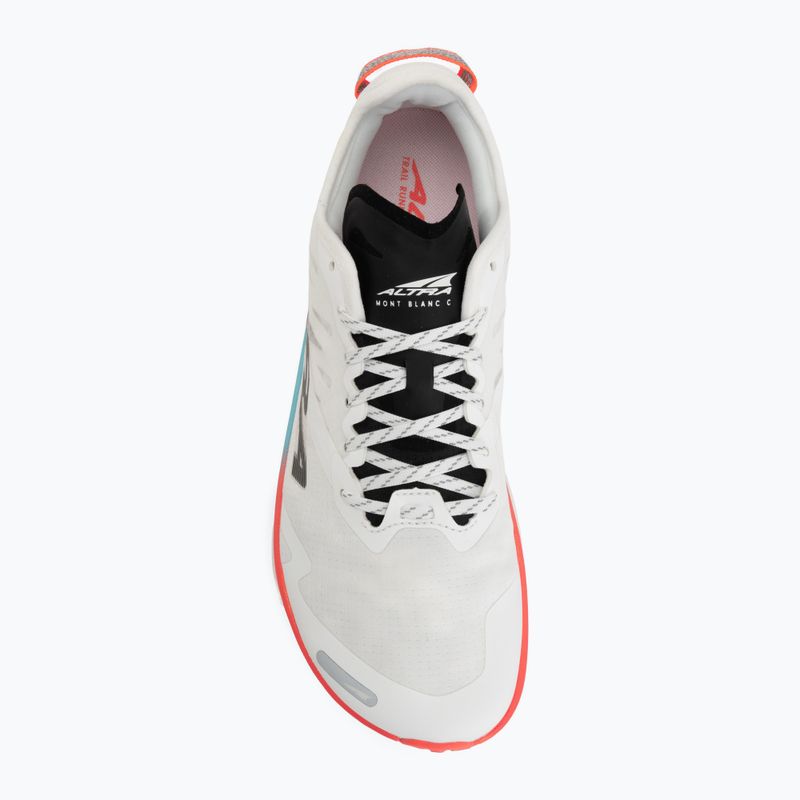 Men's running shoes Altra Mont Blanc Carbon white/black/firey coral 5