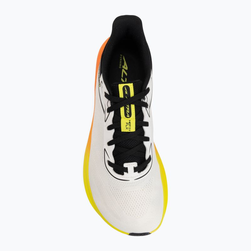 Men's running shoes Altra Motiv FLX white/black/safety yellow 5
