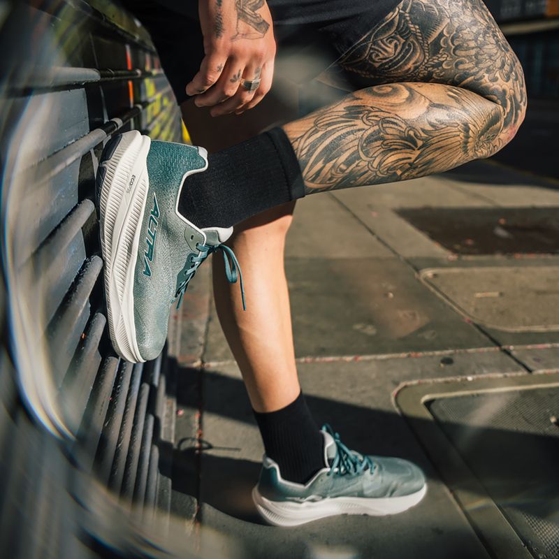 Men's running shoes Altra Experience Flow 3 green milieu/sea pine/grey 8