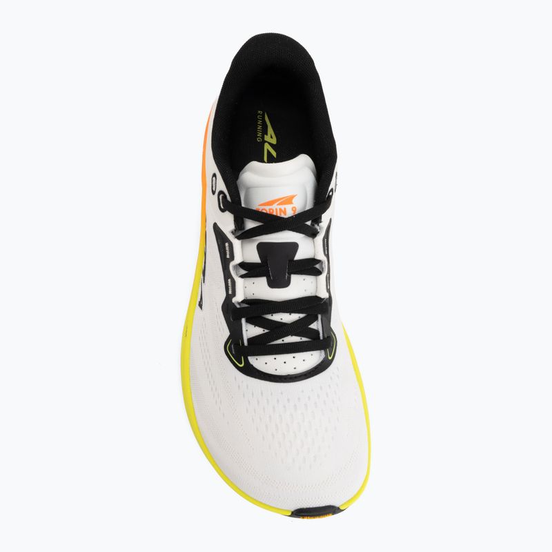 Men's running shoes Altra Torin 9 white/black/safety yellow 5
