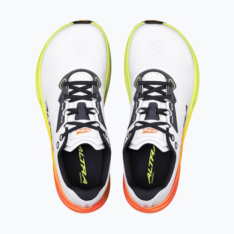 Men's running shoes Altra Torin 9 white/black/safety yellow 3