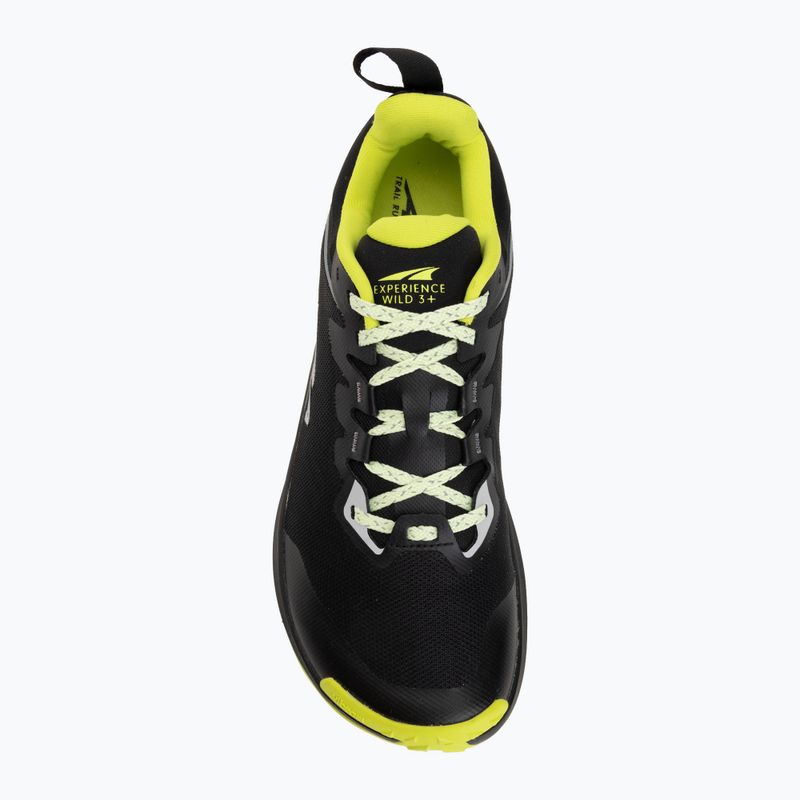 Men's running shoes Altra Experience Wild 3+ black/silver/acid lime 5